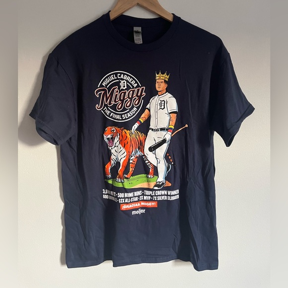Gildan Other - Detroit Tigers T-Shirt / Miguel Cabrera Miggy / The Final Season / MLB / Medium